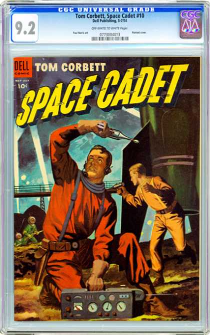 CGC Graded Comics - Tom Corbett, Space Cadet #10 (CGC) - Gun - Machine - Headphone - Battle - Boots