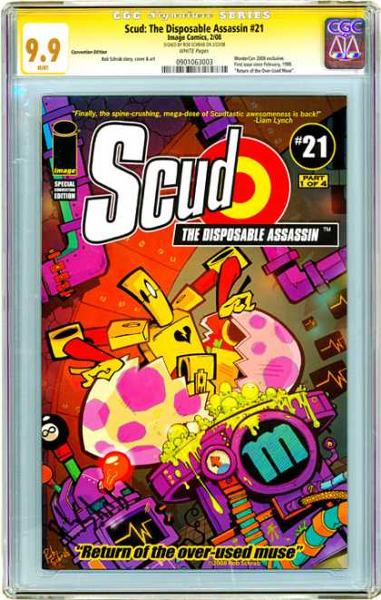 CGC Graded Comics - Scud: The Disposable Assasin #21 (CGC) - Cgc - Scud - Disposable Assasin - Image Comicd - Over Used Muse