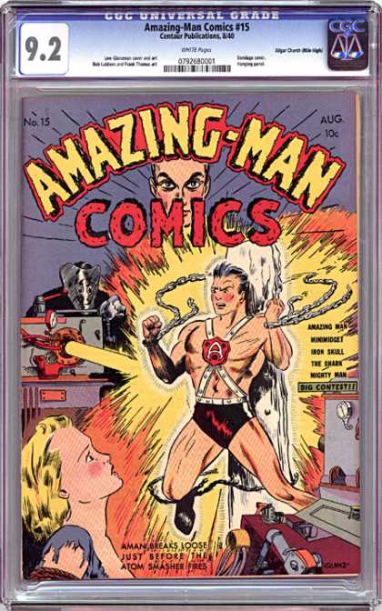 CGC Graded Comics - Amazing-Man Comics #15 (CGC)