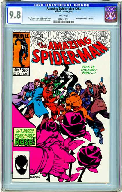 CGC Graded Comics - Amazing Spider-Man #253 (CGC) - June - Marvel - Guns - Gangsters - Spider-man