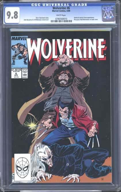 CGC Graded Comics - Wolverine #6 (CGC) - Wolverine - Fight Scene - Canadians - Trench Coat - Beards