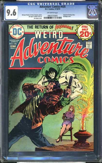 CGC Graded Comics - Adventure Comics #435 (CGC) - Dc - Gun - Weapon - 20 Cents - Weird Adventure Comics