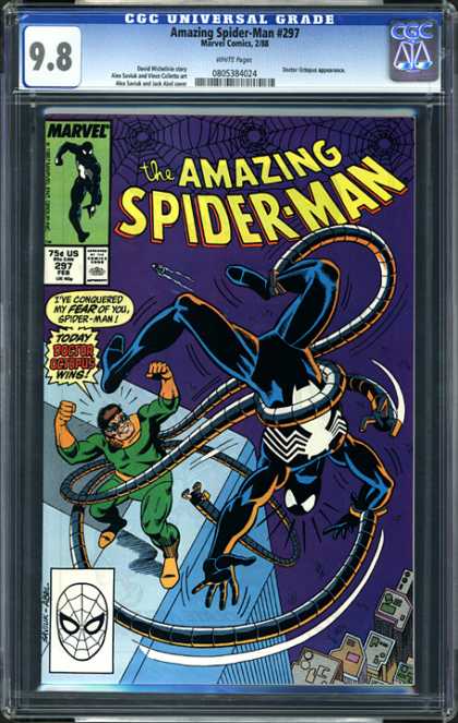 CGC Graded Comics - Amazing Spider-Man #297 (CGC) - Spiderman - Tentacles - Doctor Octopus - Webs - Skyscraper