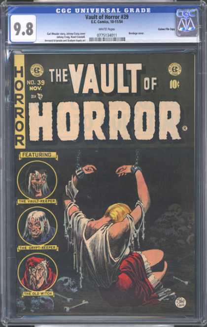 CGC Graded Comics - Vault of Horror #39 (CGC) - Cgc Grading - Vault Keeper - Horror - Old Witch - Vault Of Horror