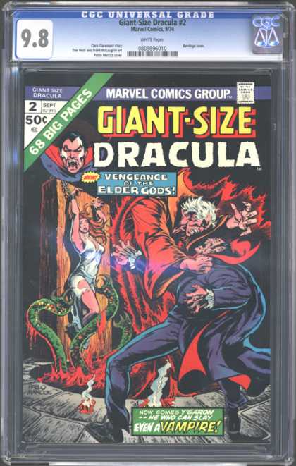 CGC Graded Comics - Giant-Size Dracula #2 (CGC) - Vampire - Woman - Chains - Serpents - Vengeance Of The Elder Gods