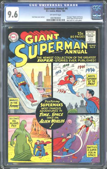 CGC Graded Comics - Superman Annual #4 (CGC) - Dc - 25c - 80 Pages - Supermans - Alien Worlds