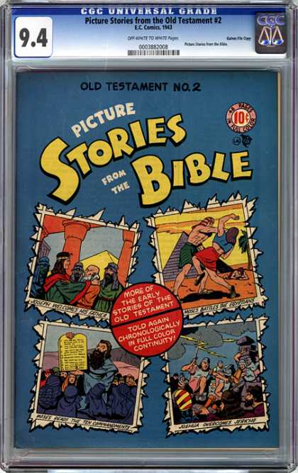 CGC Graded Comics - Picture Stories from the Old Testament #2 (CGC) - Picture Stories - The Old Testament - Stories Bible - People - Battle