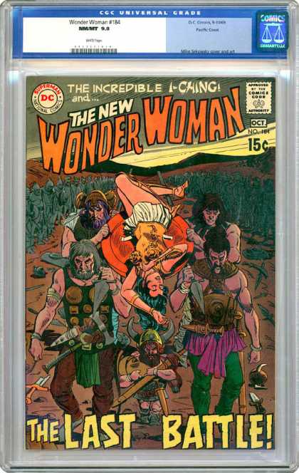 CGC Graded Comics - Wonder Woman #184 (CGC) - Wonder Woman - Last Battle - Barbarian - Soldiers - Comics Code