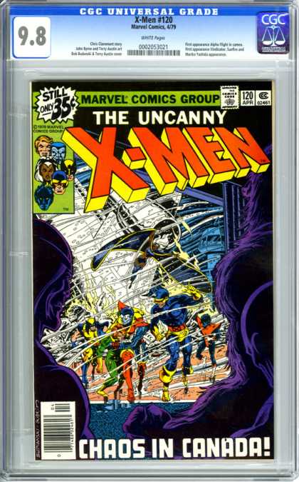 CGC Graded Comics - X-Men #120 (CGC) - The Uncanny X-men - Chaos - Canada - Red - Yellow