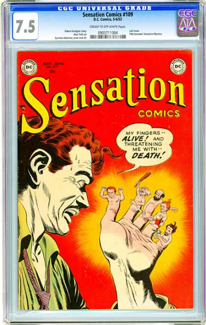 CGC Graded Comics - Sensation Comics #109 (CGC) - Sensation - 109 - Alive - Death - Threatening