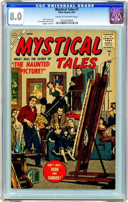 CGC Graded Comics - Mystical Tales #7 (CGC) - Mystical Tales - Hide And Shriek - Painter - The Hauned Picture - People