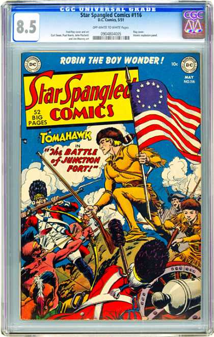Tomahawk - The Battle Of Junction Fort - Robin - The Boy Wonder - Indians CGC Graded Comics - Star Spangled Comics #116 (CGC) - Tomahawk - The Battle Of Junction Fort - Robin - The Boy Wonder - Indians