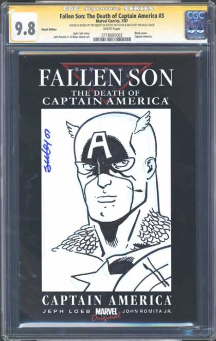 Fallen Son - Captain America - Death - Jeph Loeb - John Romita Jr CGC Graded Comics - Fallen Son: The Death of Captain America #3 (CGC) - Fallen Son - Captain America - Death - Jeph Loeb - John Romita Jr