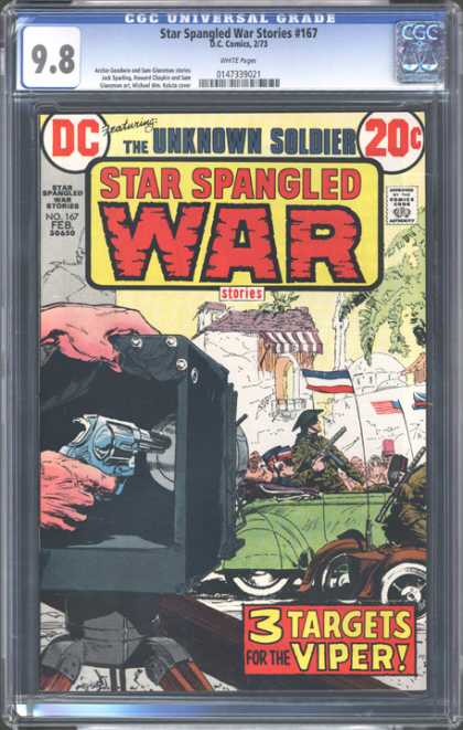 CGC Graded Comics - Star Spangled War Stories #167 (CGC) - Unknown Soldier - War - Star Spangled - Strategy - 3 Targets Viper