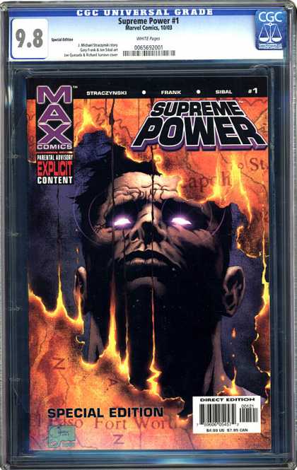 CGC Graded Comics - Supreme Power #1 (CGC) - Supreme Power - Max Comics - Special Edition - Direct Edition - Frank