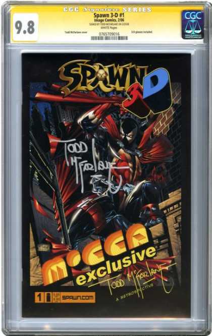 CGC Graded Comics - Spawn 3-D #1 (CGC) - 98 - Spawn 3-d - Cgc - Exclusive - Todd Mcfarlane