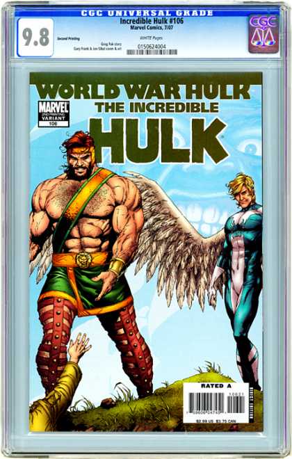 CGC Graded Comics - Incredible Hulk #106 (CGC) - Arcangel - Superhero - Grass - Feathers - Power
