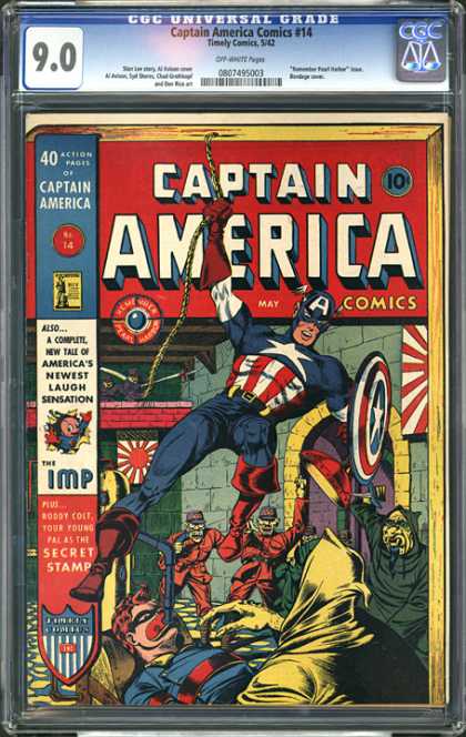 CGC Graded Comics - Captain America Comics #14 (CGC)