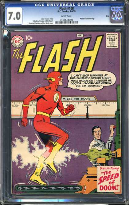CGC Graded Comics - Flash #108 (CGC) - Flash - Superman National Comics - Approved By The Comics Code - Man - The Speed Of Doom