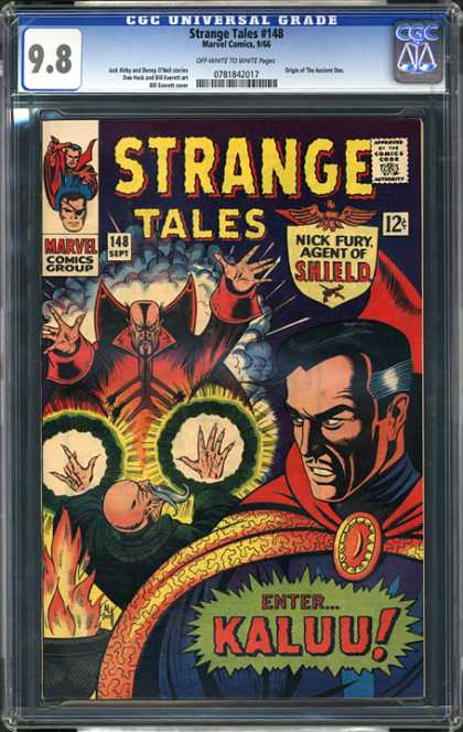 CGC Graded Comics - Strange Tales #148 (CGC) - Strange Tales 148 - 98 - Marvel Comics Group - 148 Sept 12c - Nick Fury Agent Of Shield