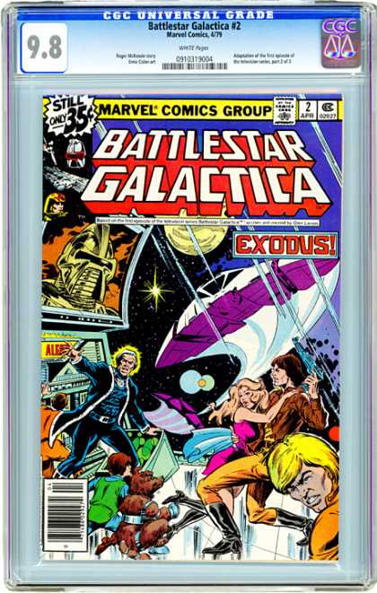 CGC Graded Comics - Battlestar Galactica #2 (CGC) - 98 - 2 Apr - Battlestar Galactic - Exodus - 479