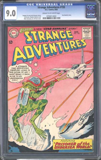 CGC Graded Comics - Strange Adventures #155 (CGC) - 90 - Dc - 12c - Strange Adventures - Aug