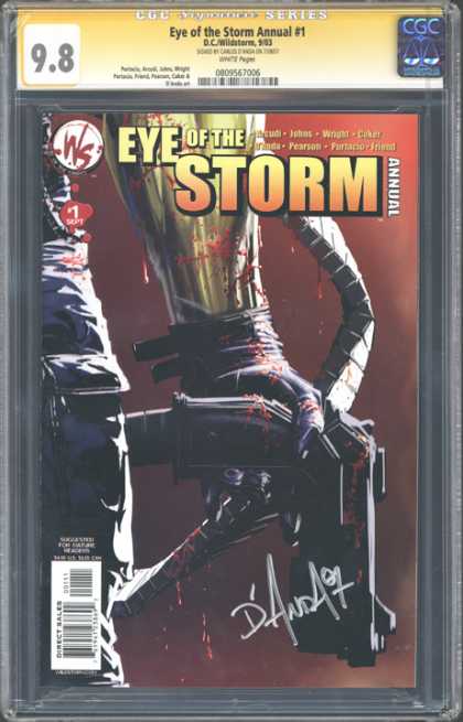 CGC Graded Comics - Eye of the Storm Annual #1 (CGC) - Eye Of The Storm - Annual - Blood - Gun - Weapon