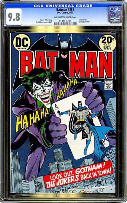 CGC Graded Comics - Batman #251 (CGC) - Joker - Ace - Gotham - Dc - 20 Cents