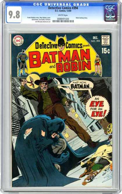 CGC Graded Comics - Detective Comics #394 (CGC) - 394 - Batman And Robin - December - Tomahawk - Eye For An Eye