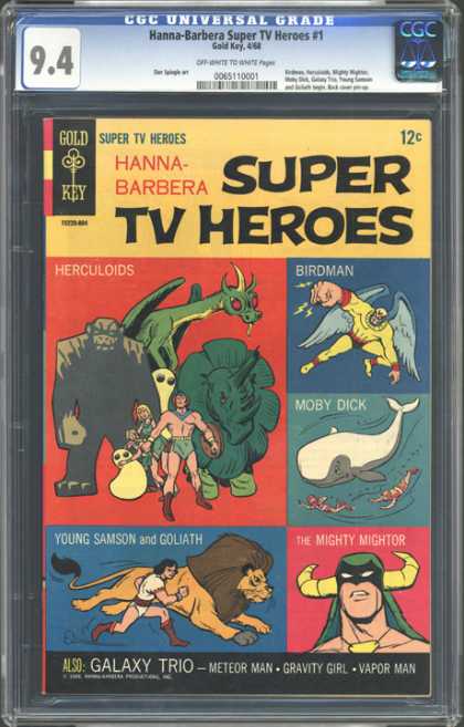 CGC Graded Comics - Hanna-Barbera Super TV Heroes #1 (CGC) - Mighty Mightor - Super Heroes - Herculoids - Birdman - Moby Dick