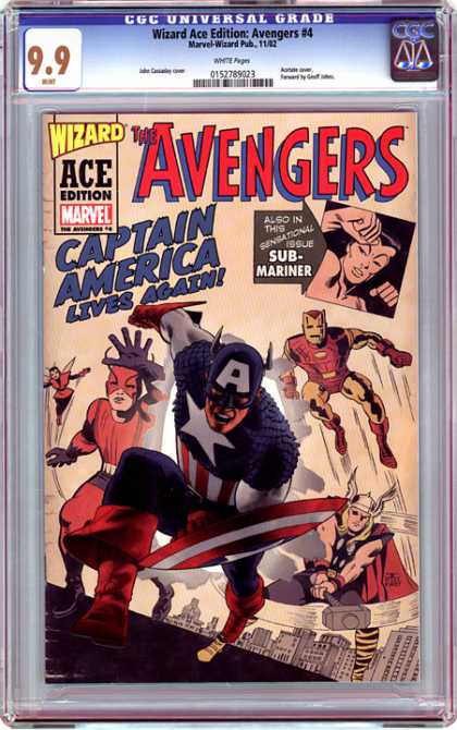 CGC Graded Comics - Wizard Ace Edition: Avengers #4 (CGC)