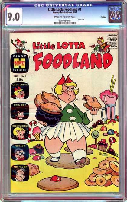 CGC Graded Comics - Little Lotta Foodland #1 (CGC) - Cupcakes - Giant - Size - Donuts - Comics