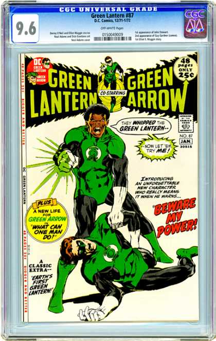 CGC Graded Comics - Green Lantern #87 (CGC) - Green - Lantern - Arrow - Beware - Classic