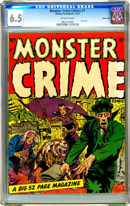 CGC Graded Comics - Monster Crime Comics #1 (CGC)