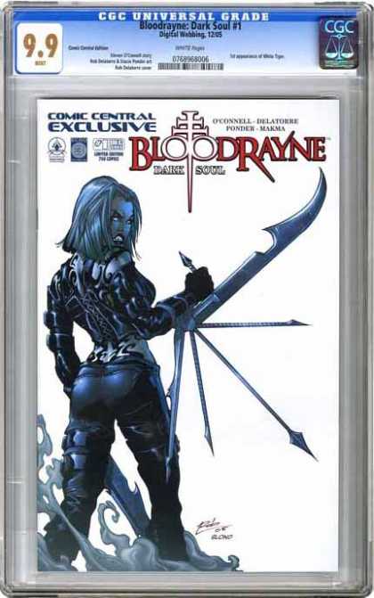 CGC Graded Comics - Bloodrayne: Dark Soul #1 (CGC) - Cgc Universal Grade - Bloodrayne - Dian Leady Standing - Comic Central Exclusive - Dark Soul