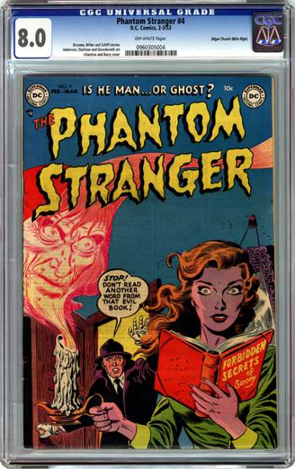 CGC Graded Comics - Phantom Stranger #4 (CGC) - Phantom - Ghost - Stranger - Candle - Book