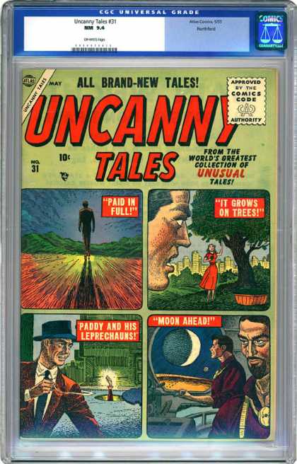 CGC Graded Comics - Uncanny Tales #31 (CGC) - Uncanny Tales - Trees - Moon - Leprechauns - Paddy