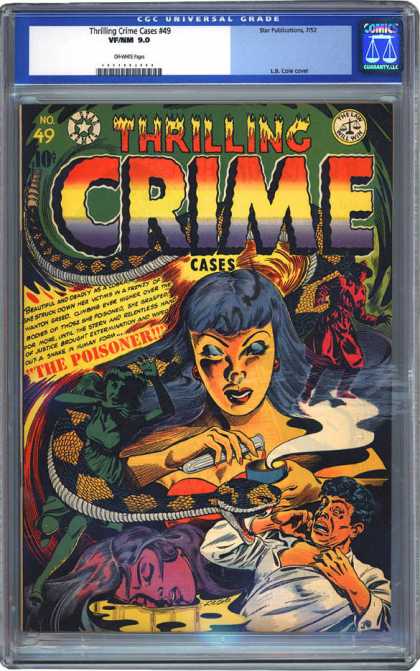 CGC Graded Comics - Thrilling Crime Cases #49 (CGC) - Thrilling - Crime - The Poisoner - Male - Female