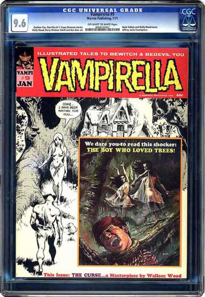 CGC Graded Comics - Vampirella #9 (CGC) - 96 - Vampirella - Vampi 9 Jan - The Boy Who Loved Trees - Wallsce Wood