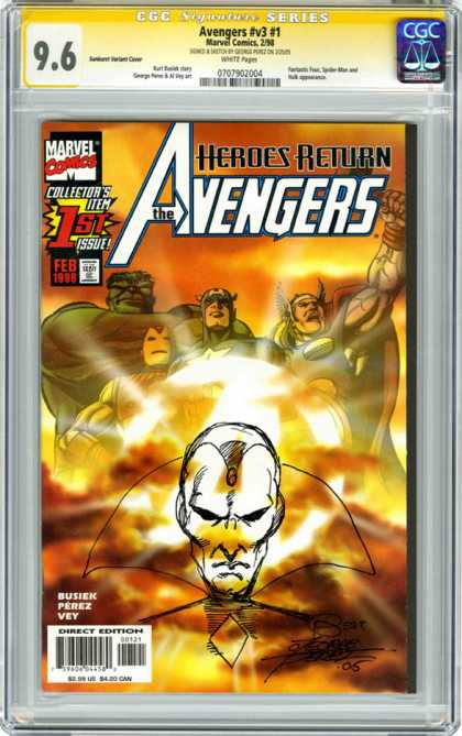 CGC Graded Comics - Avengers #v3 #1 (CGC)