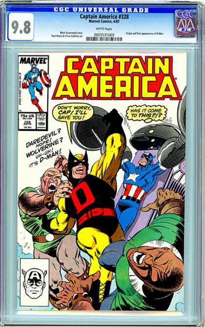 CGC Graded Comics - Captain America #328 (CGC)