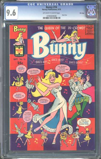CGC Graded Comics - Bunny #16 (CGC) - 96 - Bunny 16 - Sept No 16 - 25c - The Queen Of The In-crowd