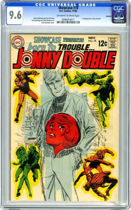 CGC Graded Comics - Showcase #78 (CGC) - Bourn To Trouble - Crying Lady - Painting Man - Fighting Man - Painting Lady On Man Shirts
