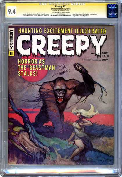 CGC Graded Comics - Creepy #11 (CGC) - Age - Roots - Red Water - Blond - 35 Cents