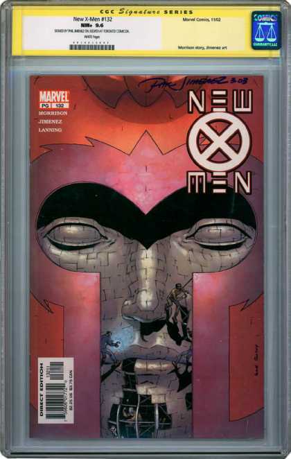 CGC Graded Comics - New X-Men #132 (CGC) - Magneto - Marvel - Signed - Mutant - Building