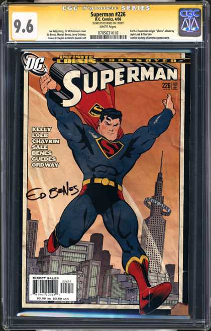 CGC Graded Comics - Superman #226 (CGC) - Daily Star - Kelly - Chaykin - Ordway - Loeb