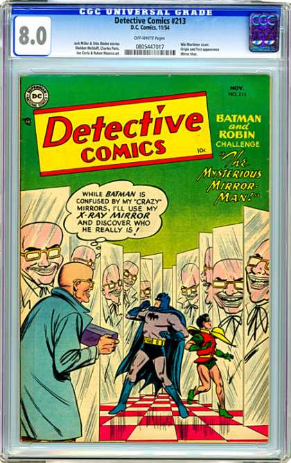 CGC Graded Comics - Detective Comics #213 (CGC) - Null - Dull - Skull - Man - Guy