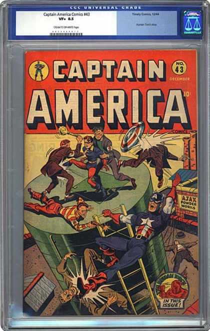 CGC Graded Comics - Captain America Comics #43 (CGC)
