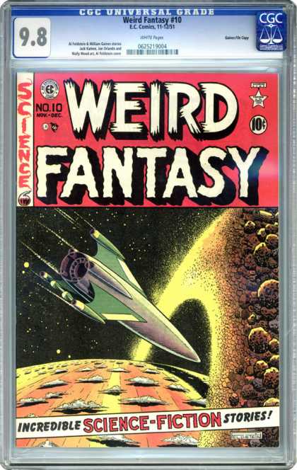 CGC Graded Comics - Weird Fantasy #10 (CGC) - Weird Fantasy - Science - Rocket - Incredible Science-fiction Stories - Planet