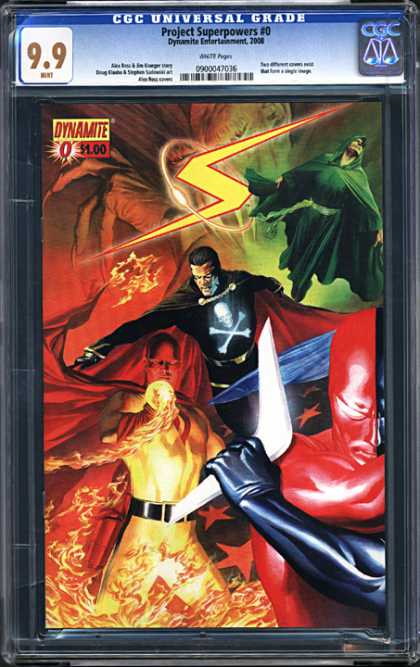CGC Graded Comics - Project Superpowers #0 (CGC) - Fire - Devil - Lightning - Hand - Project Superpowers 0